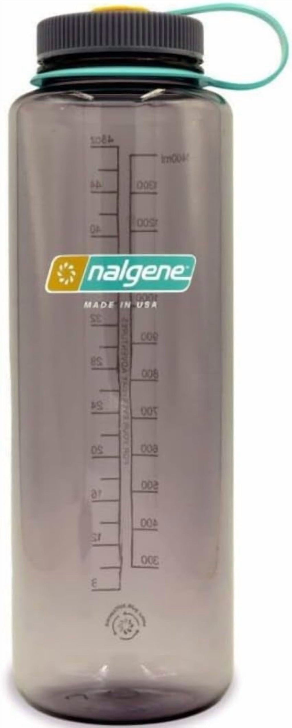 Nalgene Sustain Tritan BPA-Free Water  Made with Material Derived from 50% Plastic Waste (using ISCC certified mass balance), 48 OZ, Wide Mouth, Aubergine Edition-M70F