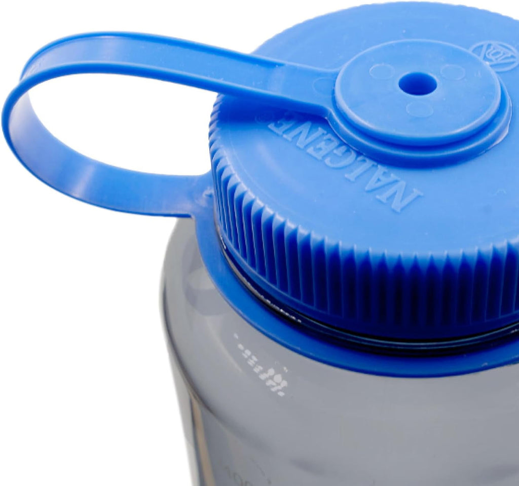 Nalgene Sustain Tritan BPA-Free Water  Made with Material Derived from 50% Plastic Waste (using ISCC certified mass balance), 48 OZ, Wide Mouth, Aubergine Edition-M70F