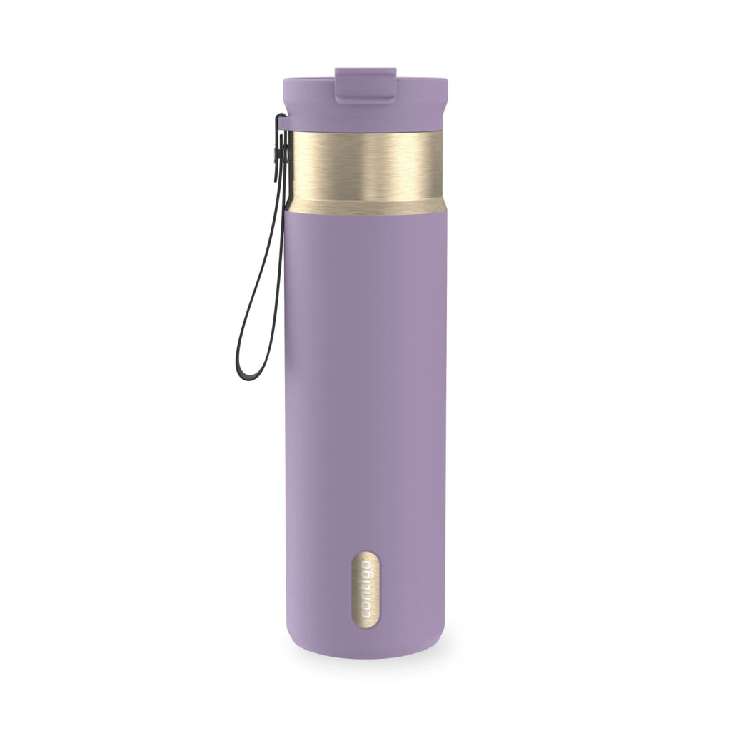 Contigo DualSip 24 oz Leakproof Insulated Water Bottle with Carrying Strap and 2-Way Lid Edition-GON1