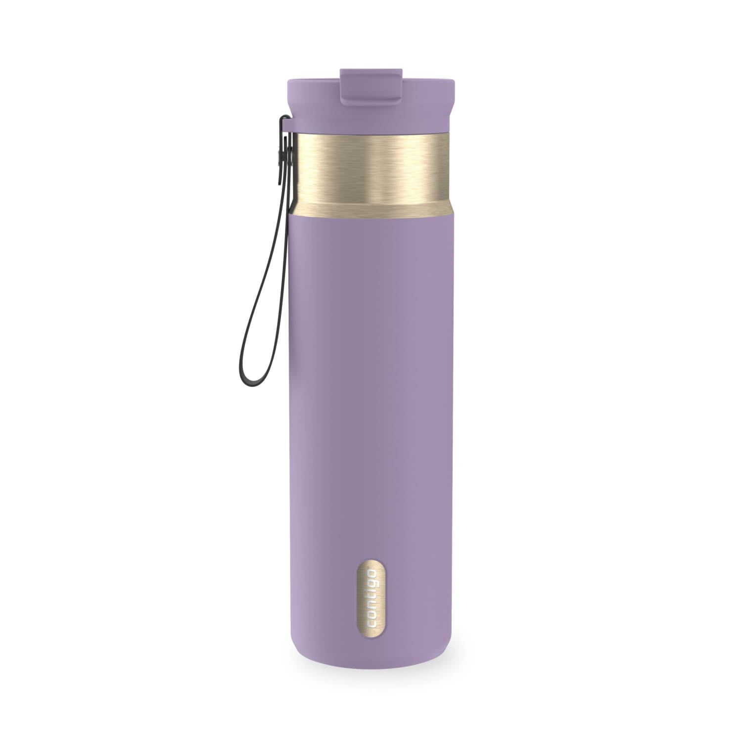 Contigo DualSip 24 oz Leakproof Insulated Water Bottle with Carrying Strap and 2-Way Lid Edition-GON1