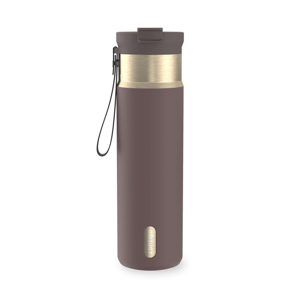 Contigo DualSip 24 oz Leakproof Insulated Water Bottle with Carrying Strap and 2-Way Lid Edition-GON1