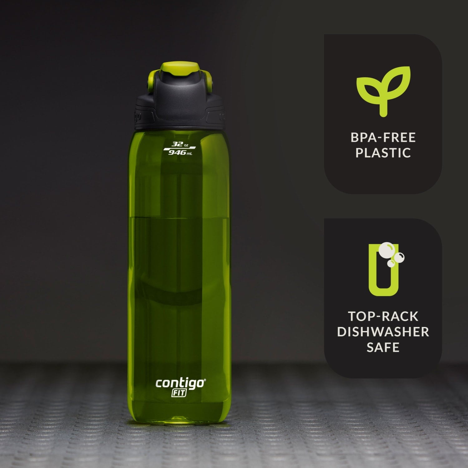 Contigo Fit Water Bottle with AUTOSEAL Lid, 32oz., Bolt Edition-CLQ8