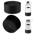 Linkidea 2 Pack Water Bottle Boot Compatible with Nalgene Sustain Wide Mouth 32oz/48oz, Narrow Mouth 32oz, Silicone Anti-Slip Bottle Bottom Bumper Protector (Black) Edition-Z735