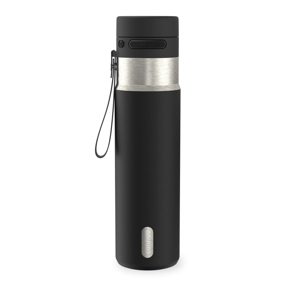 Contigo AutoPop 24 oz Leakproof Insulated Stainless Steel Water Bottle with Carry Strap and Shaker Ball Edition-2S64