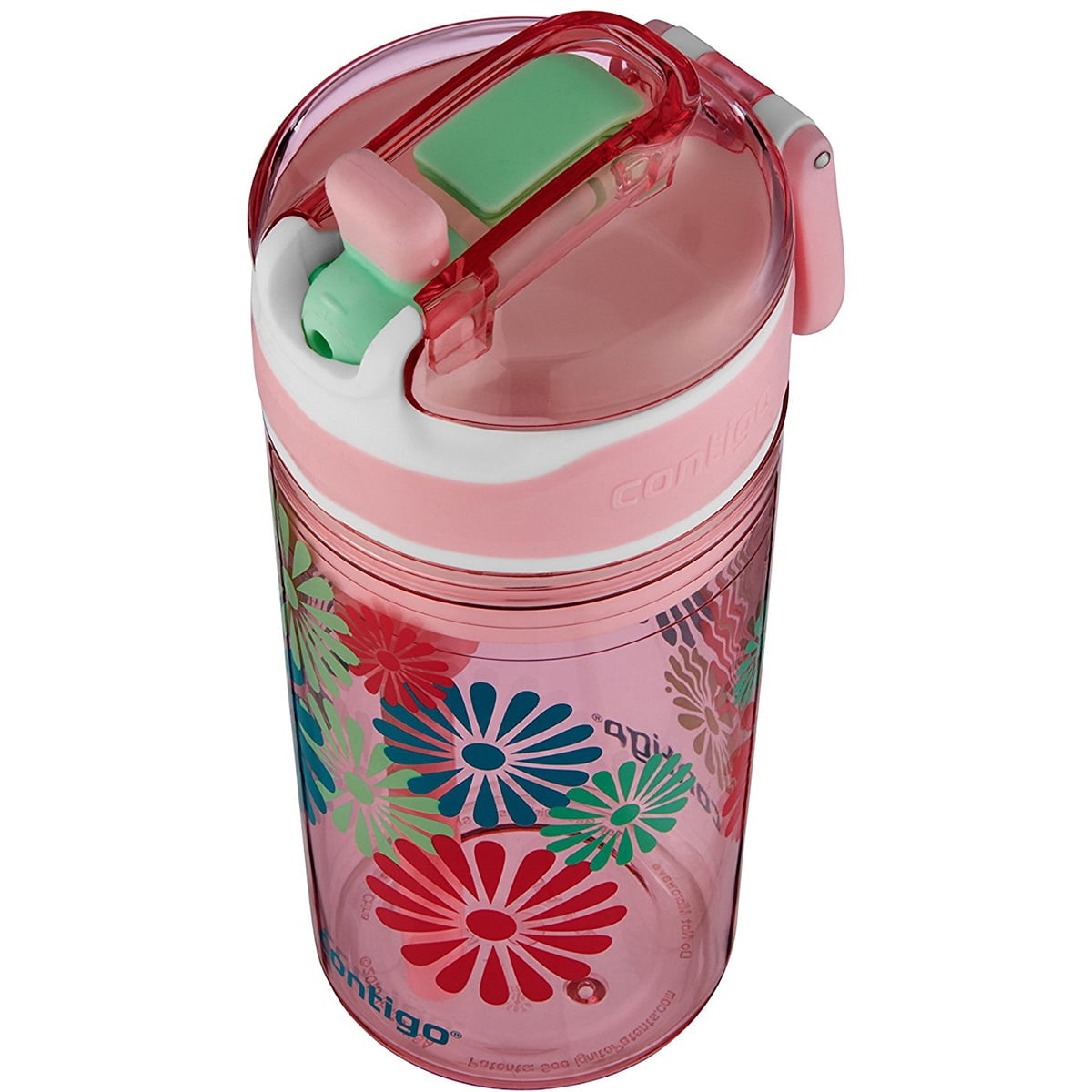 Contigo 13 oz. Kid's Snack Hero Drink Tumbler - Ballet Slipper Pink with Flowers Edition-CFAQ