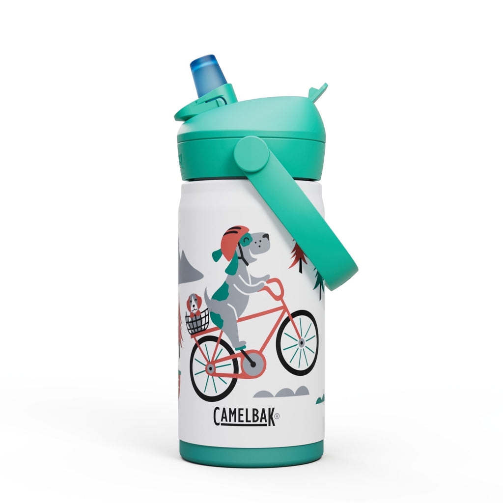 Camelbak Thrive™ Flip Straw Kids Stainless 12oz Water Bottle, Dino Jam Edition-YVJR