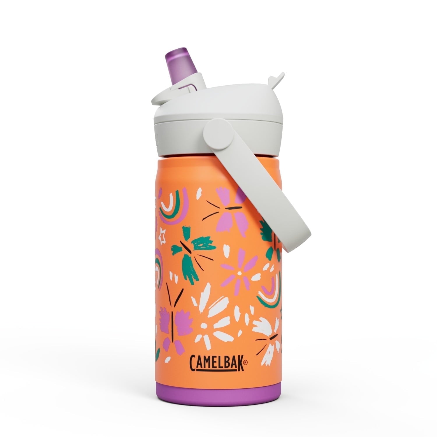 Camelbak Thrive™ Flip Straw Kids Stainless 12oz Water Bottle, Dino Jam Edition-YVJR