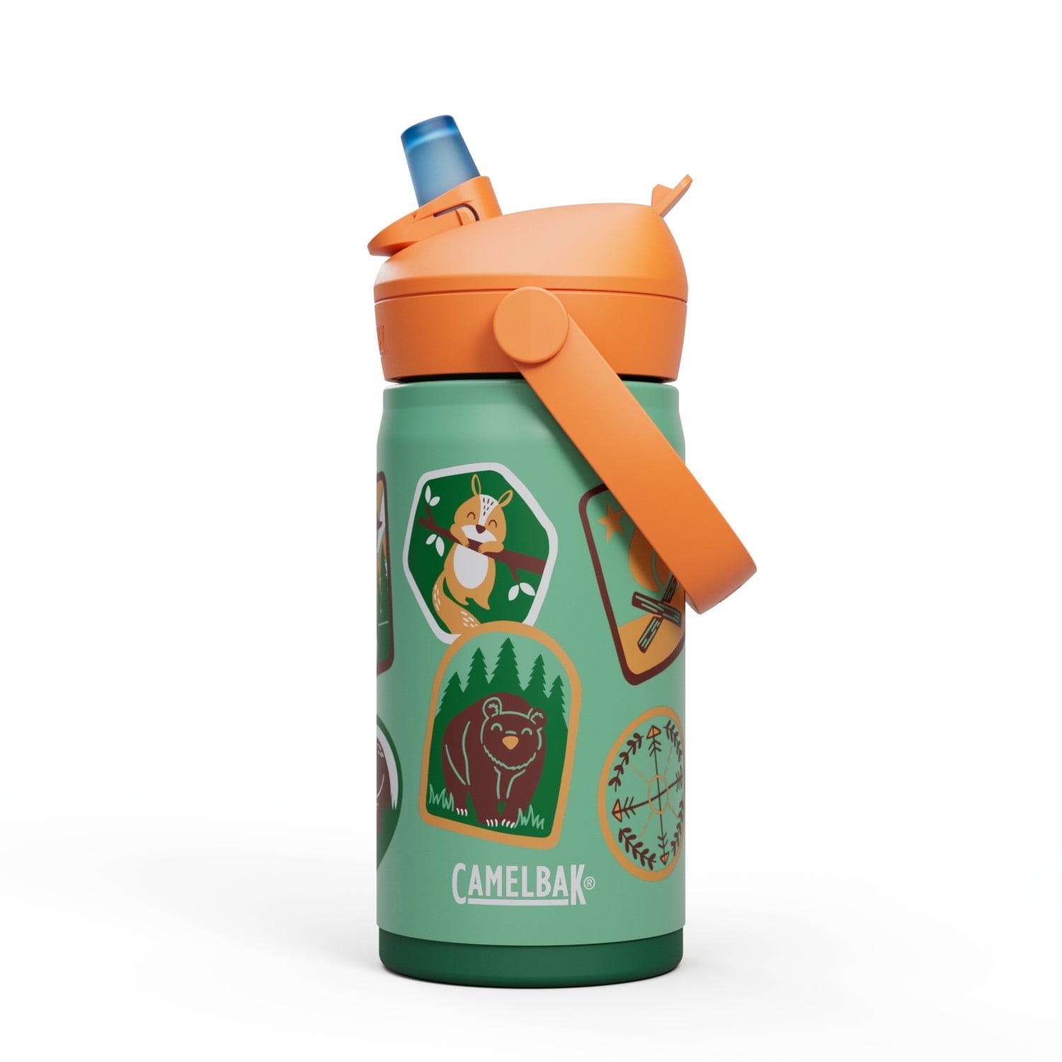 Camelbak Thrive™ Flip Straw Kids Stainless 12oz Water Bottle, Dino Jam Edition-YVJR