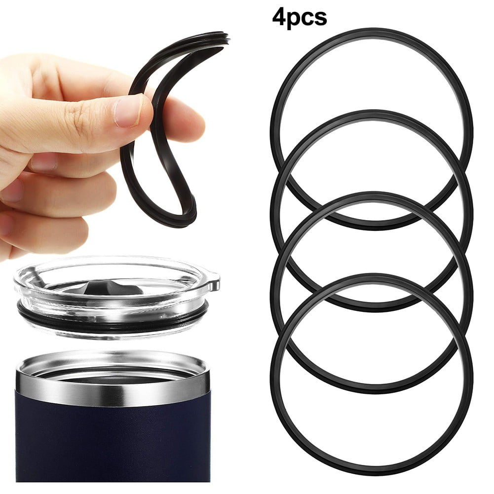 4 Pack Gaskets Compatible for Contigo Snapseal Byron Travel Mug 16oz &amp; 20oz, Replacement Rubber Seal for Contigo Snapseal Lid, Replacement Silicone Part for Contigo Coffee Travel Tumbler Edition-05E6
