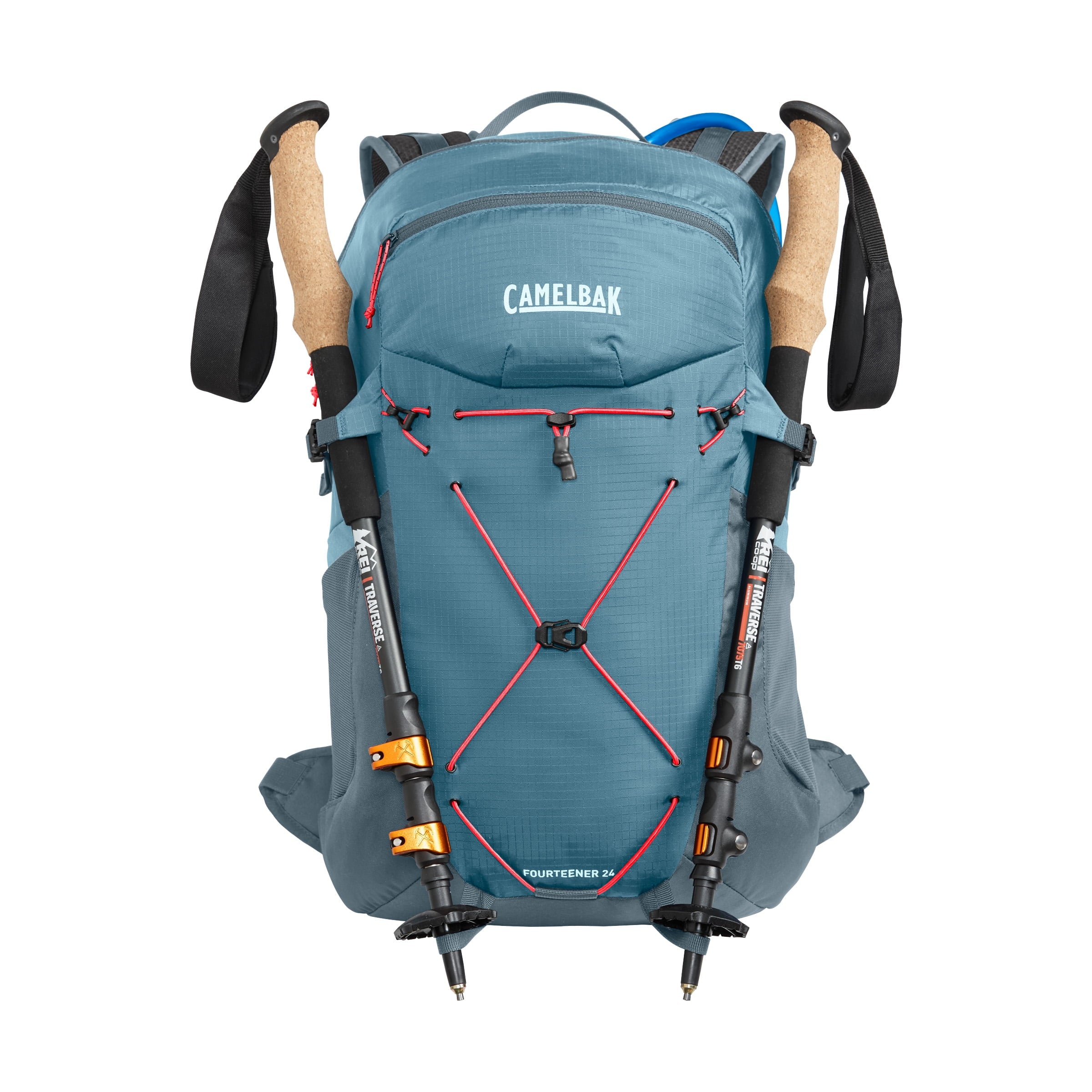 Camelbak Women's Fourteener™ 24 100oz, Smoke Blue/Fiery Coral Edition-W0E1