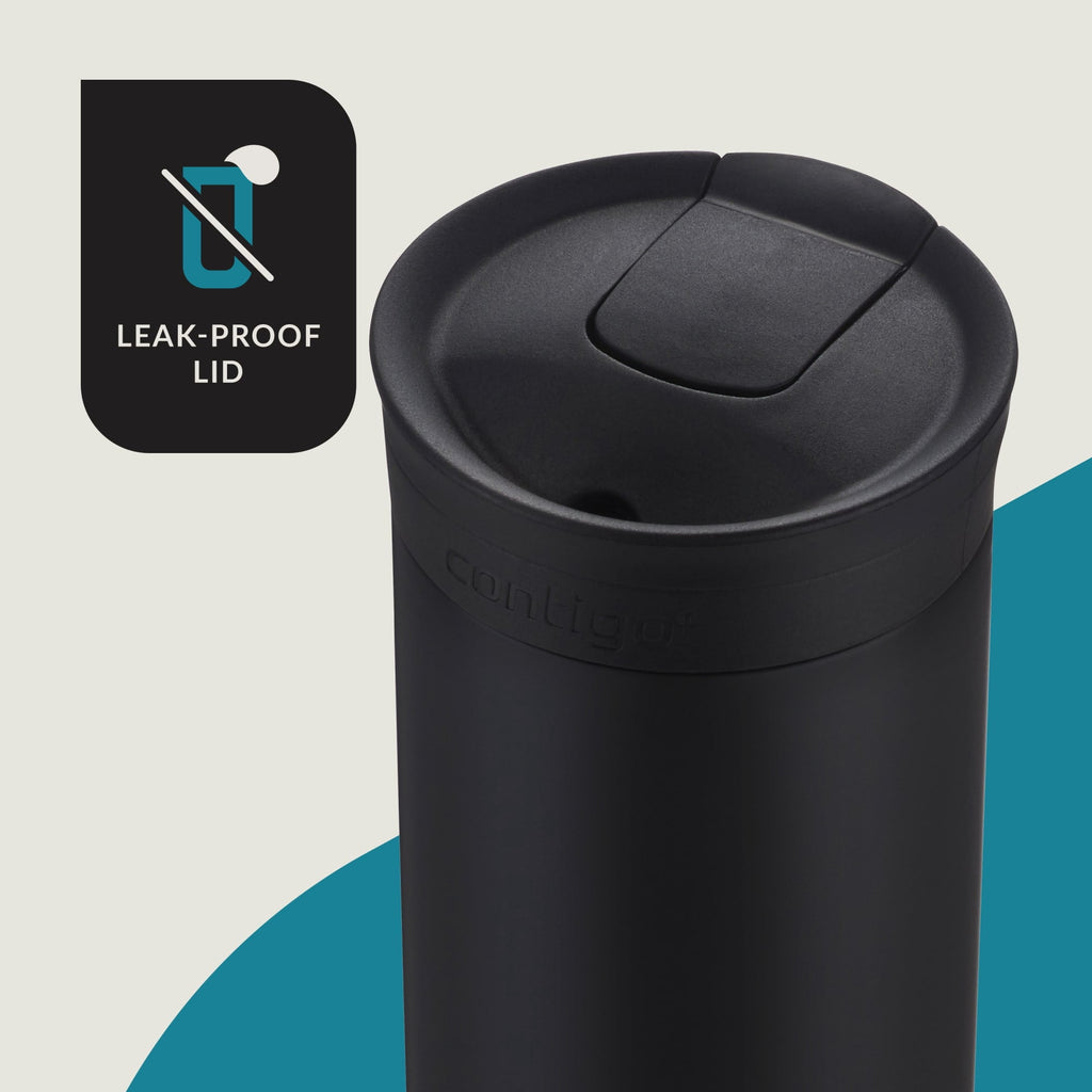 Contigo 16 oz. Huron 2.0 SnapSeal Stainless Steel Travel Mug - Licorice Edition-JX9A