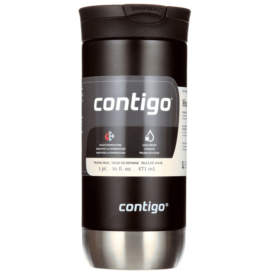 Contigo 16 oz. Huron 2.0 SnapSeal Stainless Steel Travel Mug - Licorice Edition-JX9A