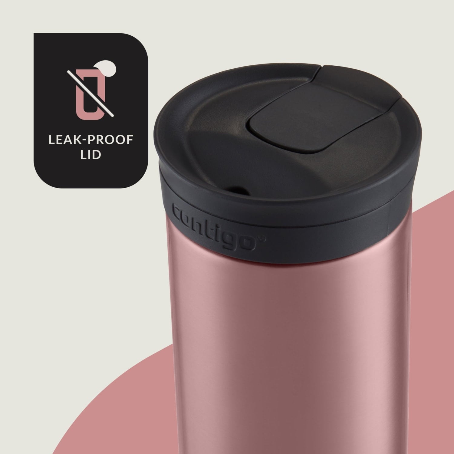 Contigo 16 oz. Huron 2.0 SnapSeal Stainless Steel Travel Mug - Licorice Edition-JX9A