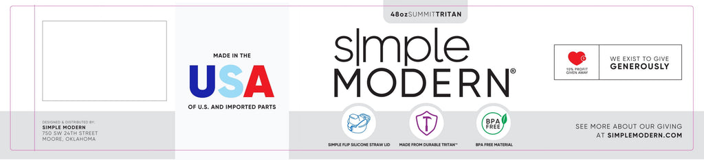 Simple Modern 48 fl oz Reusable Tritan Summit Water Bottle with Silicone Straw Lid|Raspberry Vibes Edition-HMXS