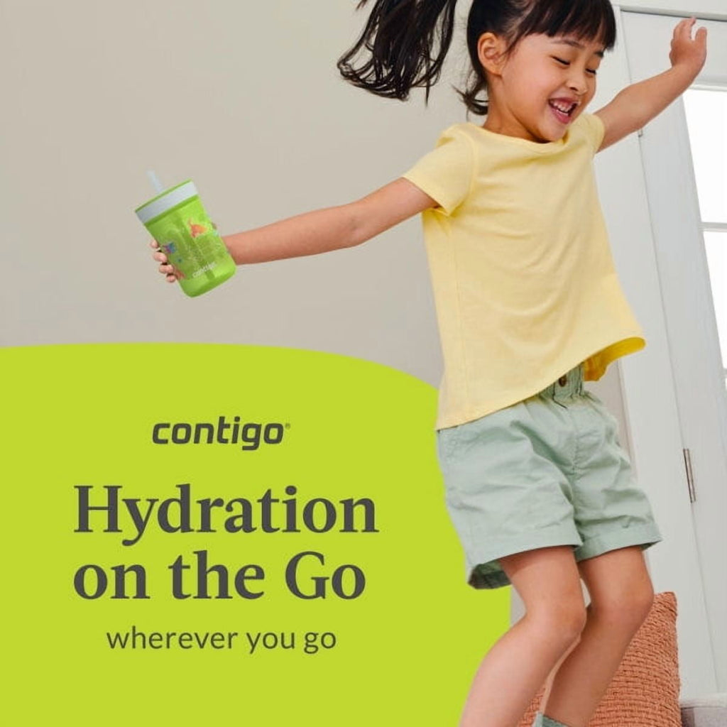 Contigo Kid's 14 oz. Leighton Tumbler 2-Pack - Dogs Doing Things/Spacecraft Edition-65HY