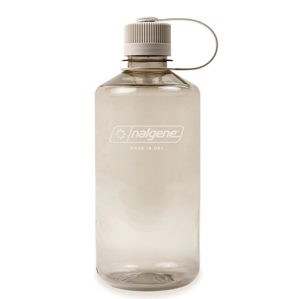 Nalgene Sustain Tritan BPA-Free Water Bottle Made with Material Derived from 50% Plastic Waste (using ISCC certified mass balance), 32 OZ, Narrow Mouth, Cotton Edition-WOIG