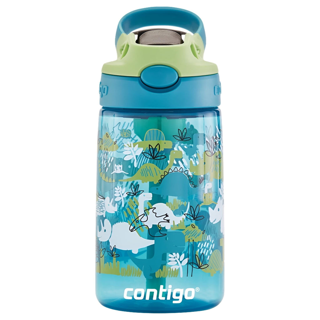 Contigo Kids 2-Pack Straw Water Bottle, 14 oz - Dinos/Sharks Edition-N2SD