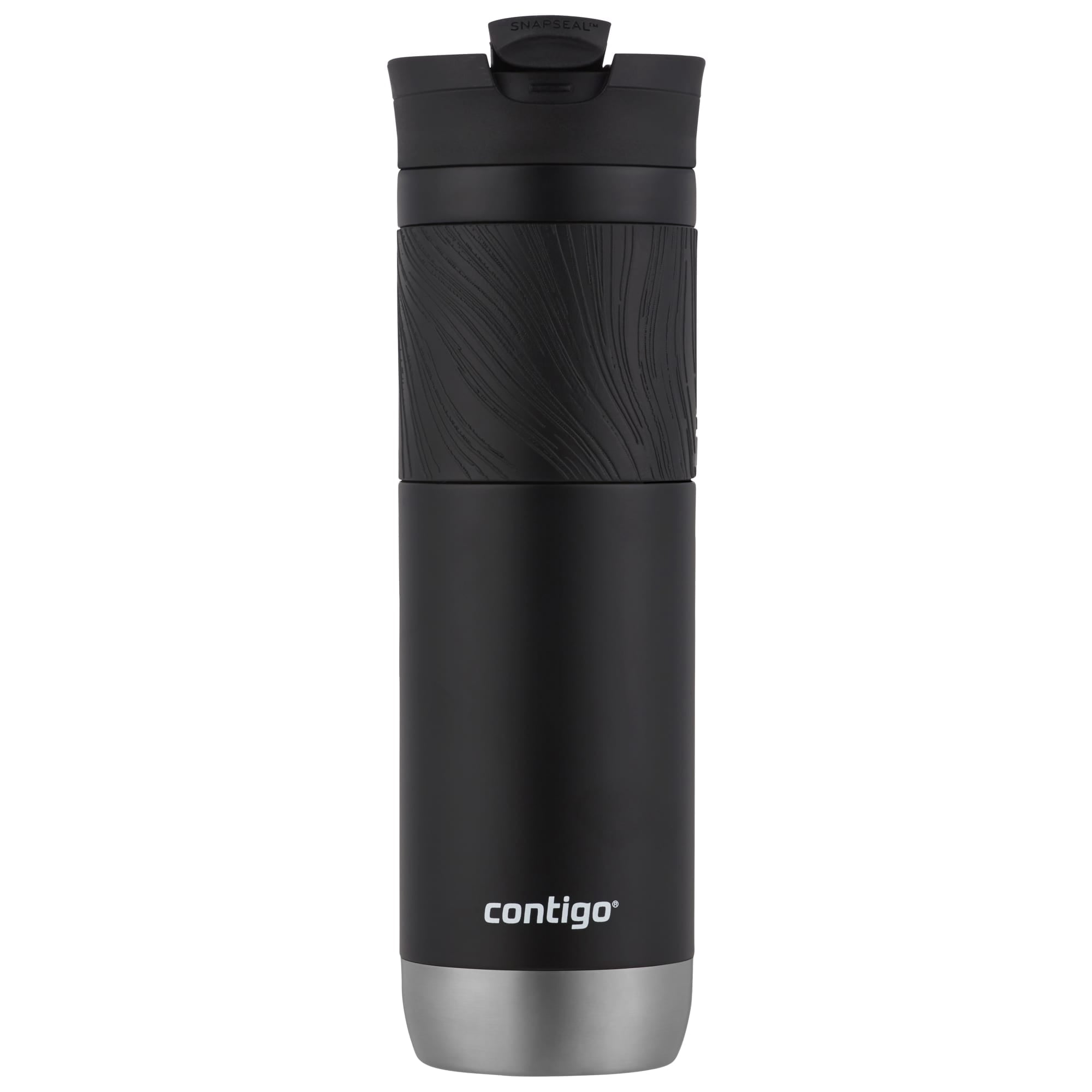 Contigo Byron 2.0 Stainless Steel Travel Mug with SNAPSEAL Lid and Grip in Black, 24 fl oz. Edition-X9F0