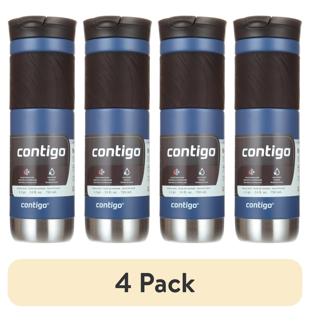 Contigo Byron 2.0 Stainless Steel Travel Mug with SNAPSEAL Lid and Grip in Black, 24 fl oz. Edition-X9F0