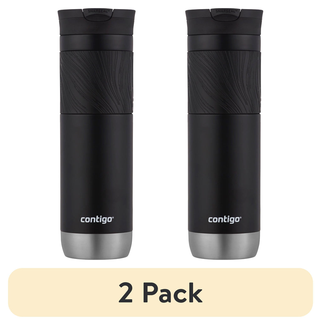 Contigo Byron 2.0 Stainless Steel Travel Mug with SNAPSEAL Lid and Grip in Black, 24 fl oz. Edition-X9F0