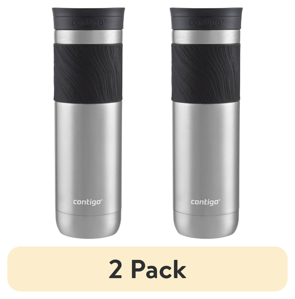 Contigo Byron 2.0 Stainless Steel Travel Mug with SNAPSEAL Lid and Grip in Black, 24 fl oz. Edition-X9F0