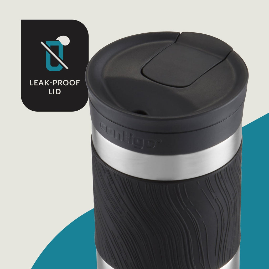 Contigo Byron 2.0 Stainless Steel Travel Mug with SNAPSEAL Lid and Grip in Black, 24 fl oz. Edition-X9F0