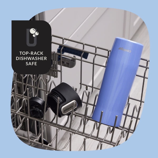 Contigo AUTOSEAL West Loop Vacuum-Insulated Stainless Steel Travel Mug with Easy-Clean Lid, 20 oz, Crystal Lakeside &amp; Crystal Agave, 2-Pack Edition-2GKF