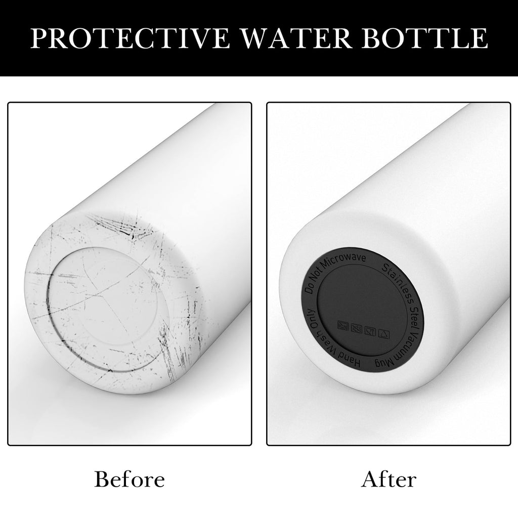 Linkidea 6 Pack Water Bottle Bottom Pad Compatible with CamelBak eddy+ Steel Bottle 20/25oz, Chute Mag Bottle, Silicone Anti-Slip Waterbottle Base Silencer Rubber Protector Edition-61D6