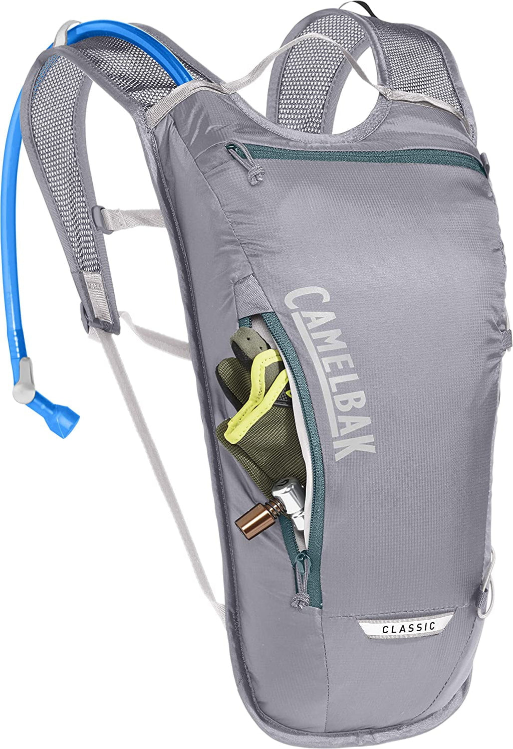 CamelBak Classic Light Bike Hydration Pack 70oz, Gunmetal/Hydro Edition-BDQO