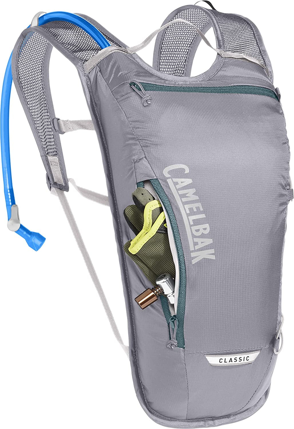CamelBak Classic Light Bike Hydration Pack 70oz, Gunmetal/Hydro Edition-BDQO