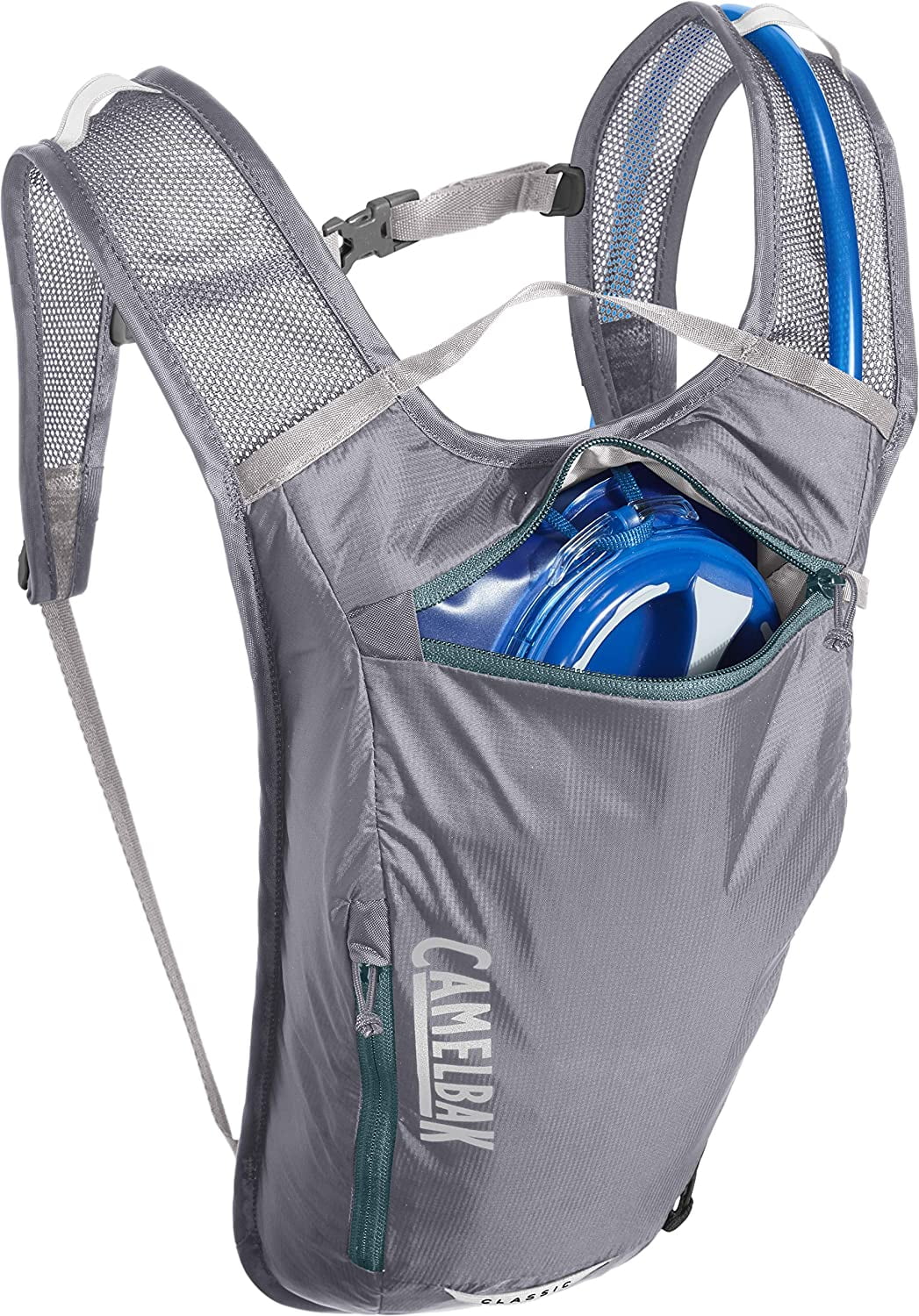 CamelBak Classic Light Bike Hydration Pack 70oz, Gunmetal/Hydro Edition-BDQO