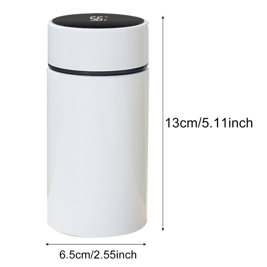 Stainless Steel Insulation Cup Cute Mini Portable Children Student Water Bottle Coffee Travel Mug LED Temperature Display Double Walled Vacuum Long Lasting Insulation Edition-CZQI