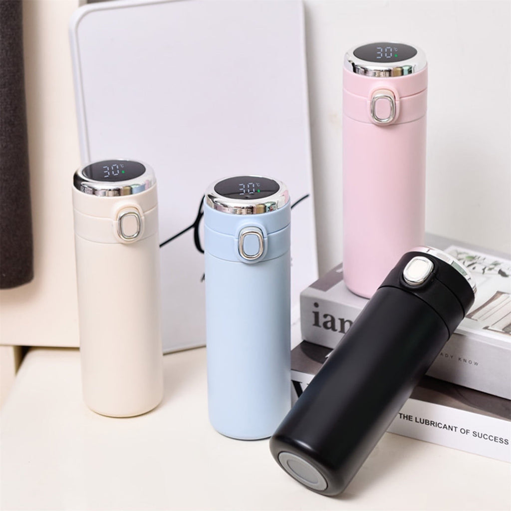 Stainless Steel Insulation Cup Cute Mini Portable Children Student Water Bottle Coffee Travel Mug LED Temperature Display Double Walled Vacuum Long Lasting Insulation Edition-CZQI
