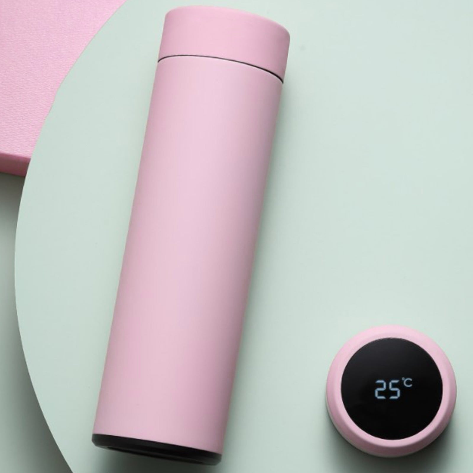 Stainless Steel Insulation Cup Cute Mini Portable Children Student Water Bottle Coffee Travel Mug LED Temperature Display Double Walled Vacuum Long Lasting Insulation Edition-CZQI