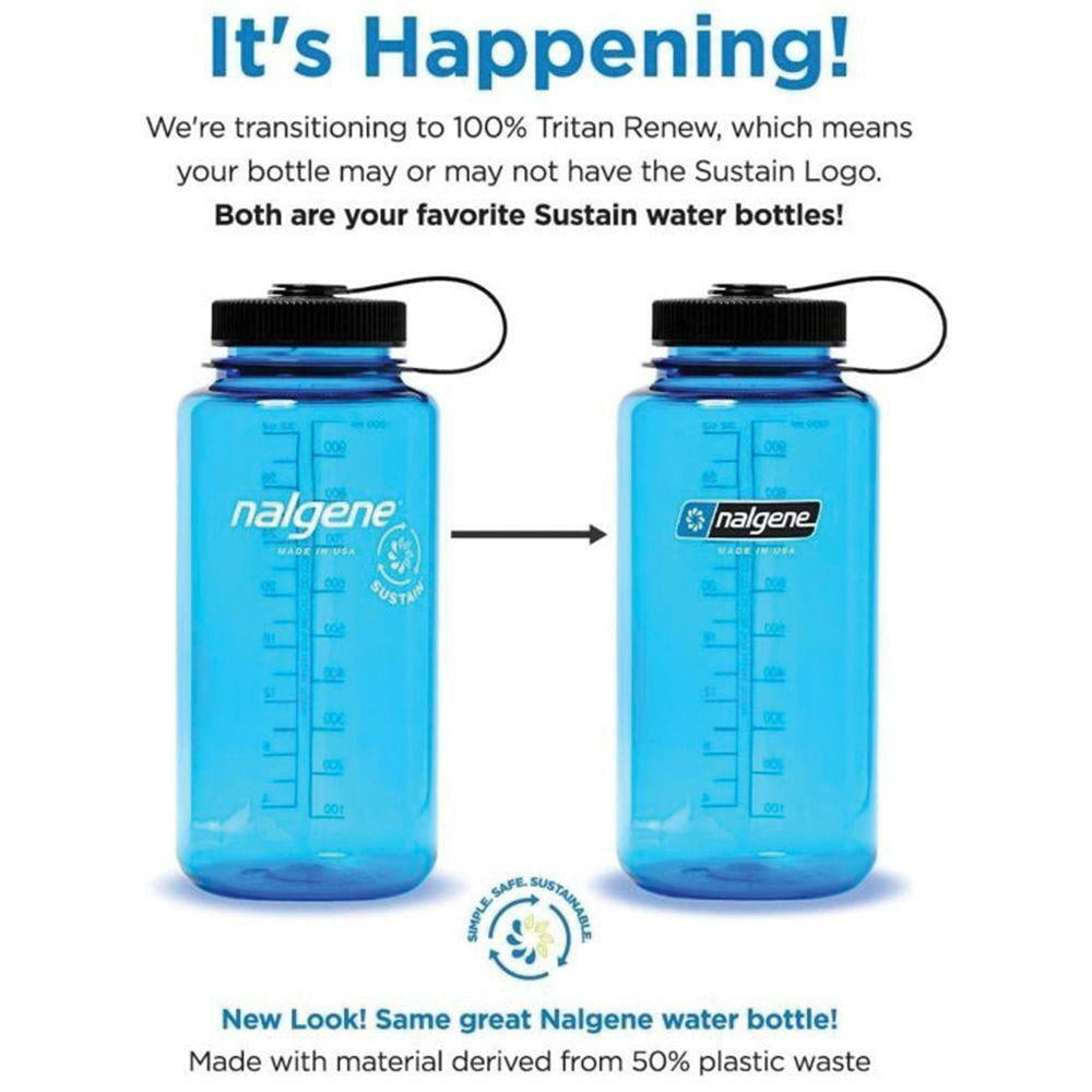 Nalgene Sustain 16 oz. Narrow Mouth Water Bottle - Cornflower Blue Edition-RDQP