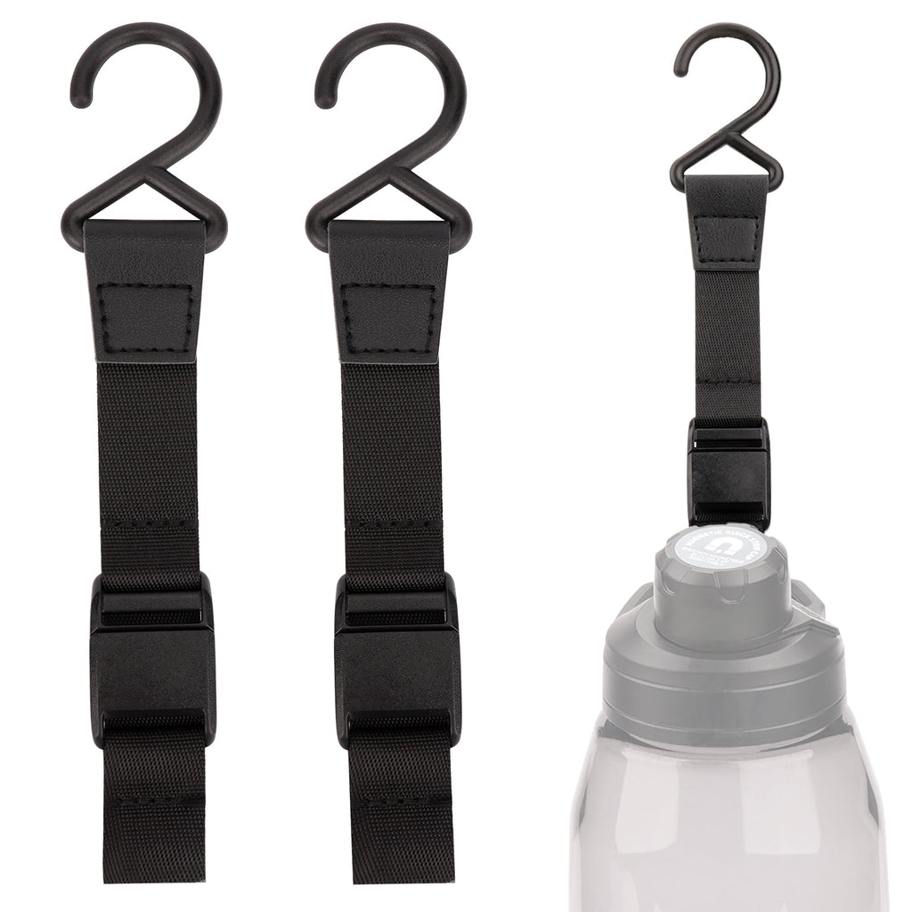 Linkidea 2 Pack Fence Hooks for Sport Water Bottle, Compatible with CamelBak Chute Mag Steel/Tritan 20/24/25/32/40/50oz, S Shaped Hook Hanger Magnetic Buckle for Outdoor Sports Camping Edition-DZA4