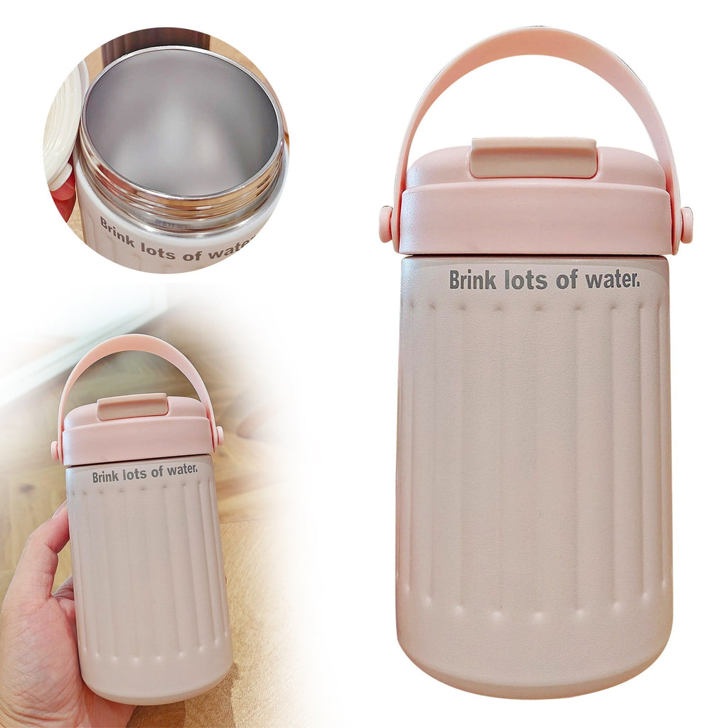BinKFF Simple Modern Travel Coffee Mug, Insulated Coffee Tumblers with Lid, Double Walled Iced Travel Coffee Mug for Woman and Man Stainless Steel Tumbler with Handle Edition-4TW2