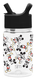 Simple Modern Disney 12oz Summit Kids Tritan Water Bottle with Straw Lid for Toddler - Dishwasher Safe Travel Tumbler - Disney: Mickey Retro Edition-0WJL
