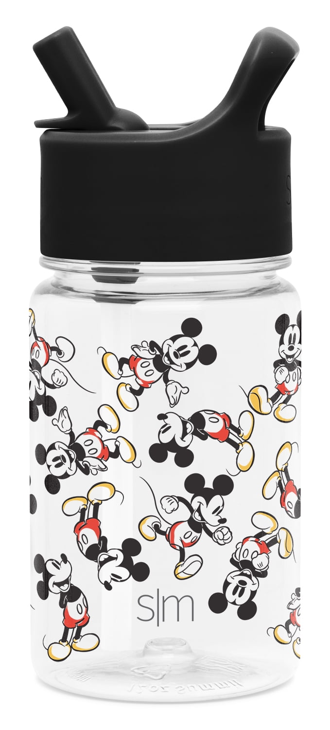 Simple Modern Disney 12oz Summit Kids Tritan Water Bottle with Straw Lid for Toddler - Dishwasher Safe Travel Tumbler - Disney: Mickey Retro Edition-0WJL
