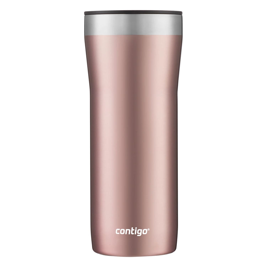 Contigo Streeterville Stainless Steel Tumbler with Plastic Straw and Splash-Proof Lid, Licorice, 32 fl. oz Edition-D24T