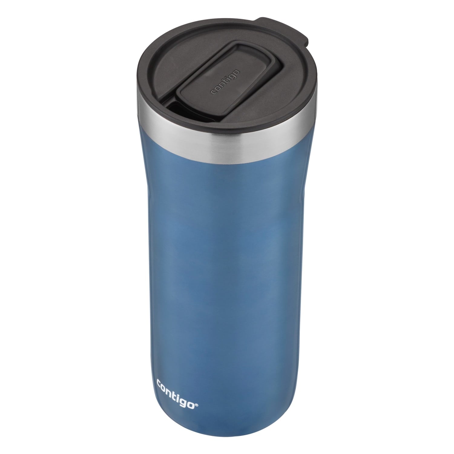 Contigo Streeterville Stainless Steel Tumbler with Plastic Straw and Splash-Proof Lid, Licorice, 32 fl. oz Edition-D24T