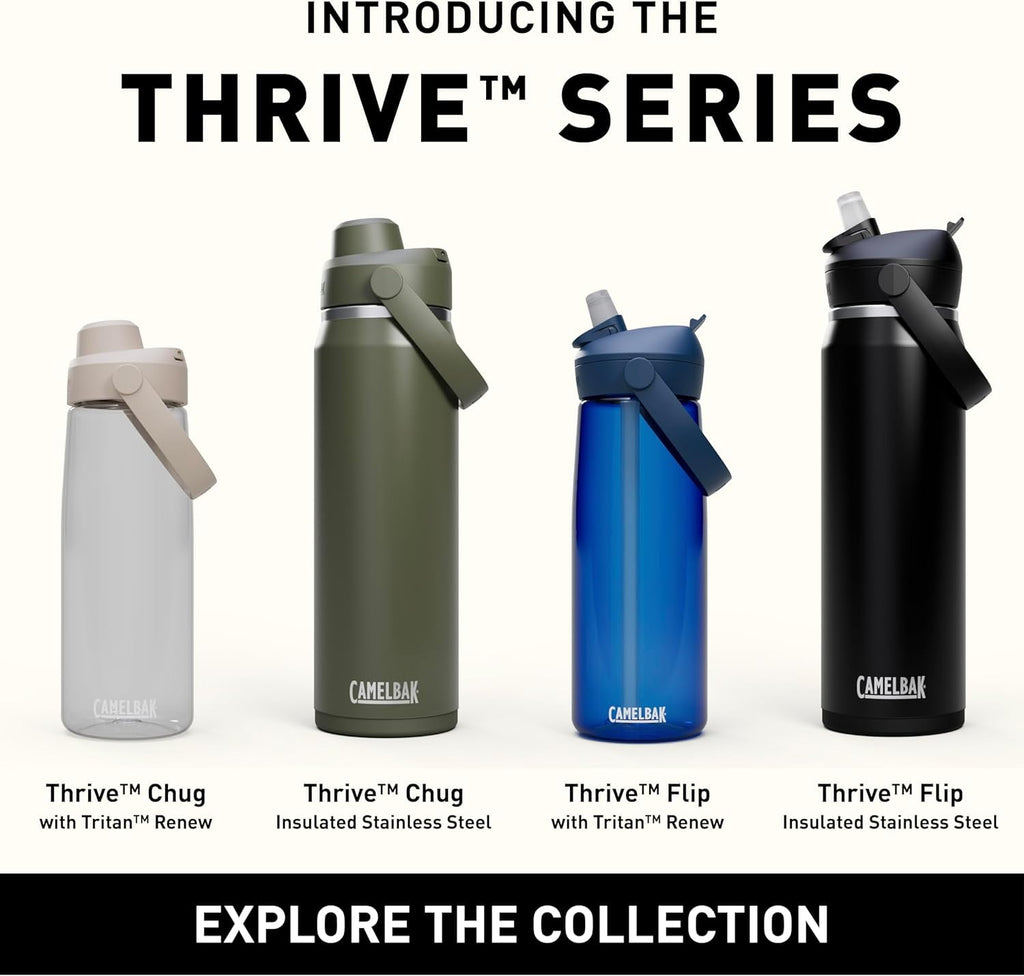 CamelBak Thrive™ Flip Straw Insulated Stainless Steel Water Bottle, 20oz, Moss Edition-4UJA