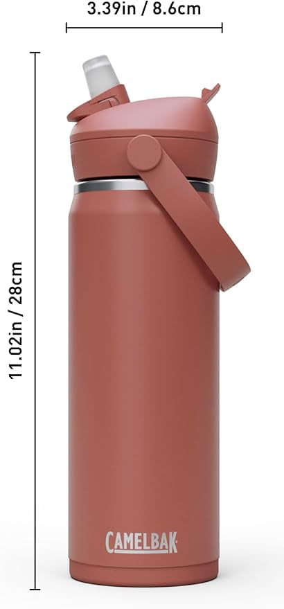 CamelBak Thrive™ Flip Straw Insulated Stainless Steel Water Bottle, 20oz, Moss Edition-4UJA