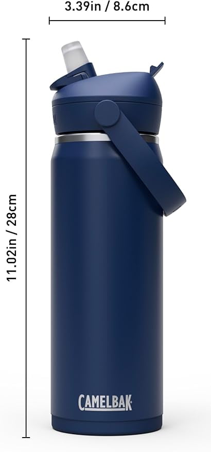 CamelBak Thrive™ Flip Straw Insulated Stainless Steel Water Bottle, 20oz, Moss Edition-4UJA