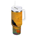 30 oz Insulated Stainless Steel Tumbler Double Wall Stainless Steel Tumbler with 2-Way Drinking Birds on A Wire Edition-T90U