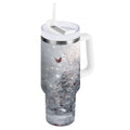 30 oz Insulated Stainless Steel Tumbler Double Wall Stainless Steel Tumbler with 2-Way Drinking Snowy Winter Landscape Edition-2UTZ
