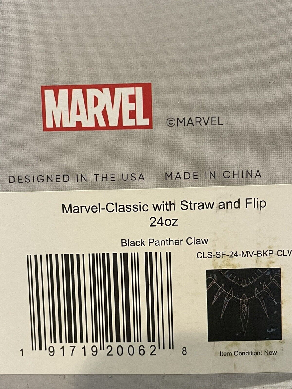 Simple Modern Insulated Black Panther 24oz  Tumbler W/Flip Lid and Straw Lid Edition-0DSR