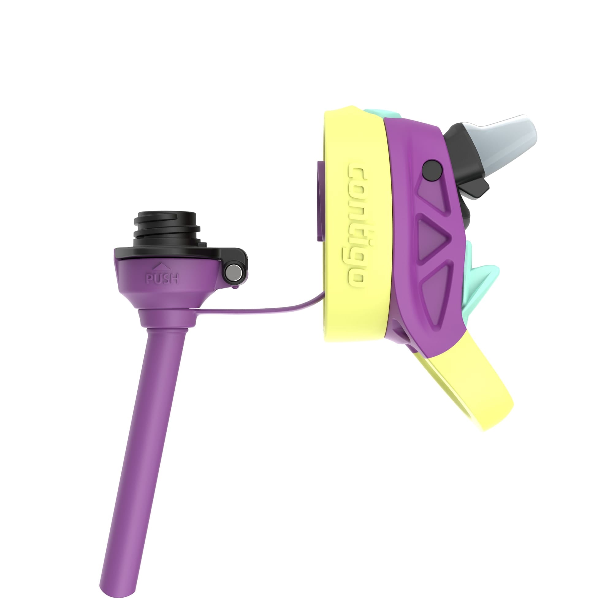 (4 pack) Contigo Kids Water Bottle with Redesigned AUTOSPOUT Straw, 14 oz, Grape Forest Haven Edition-FC53