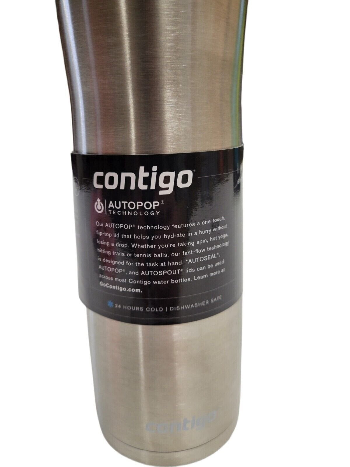 Contigo 20 oz. Jackson Chill 2.0 Water Bottle - Stainless Steel w/Licorice Edition-Y1XH