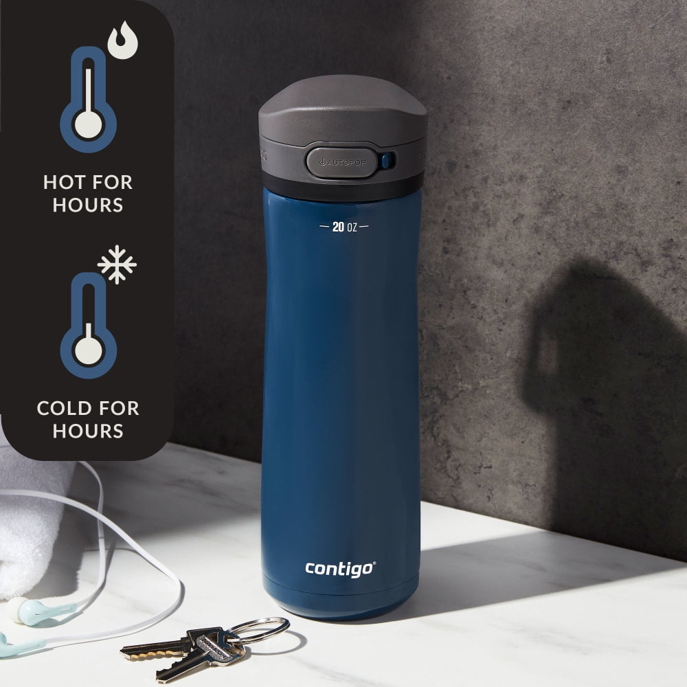 Contigo 20 oz. Jackson Chill 2.0 Water Bottle - Stainless Steel w/Licorice Edition-Y1XH